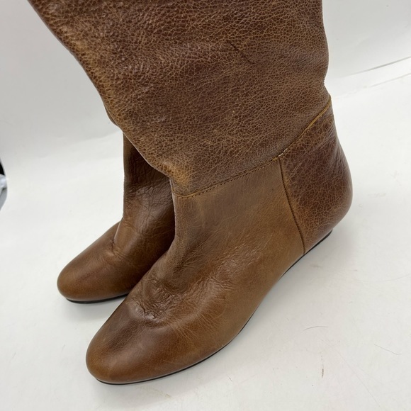 Steven By Steve Madden Women’s Inntense Brown Genuine Cognac Leather Boots - Picture 6 of 14